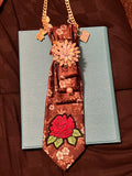 Elegant Rose Brown Necktie