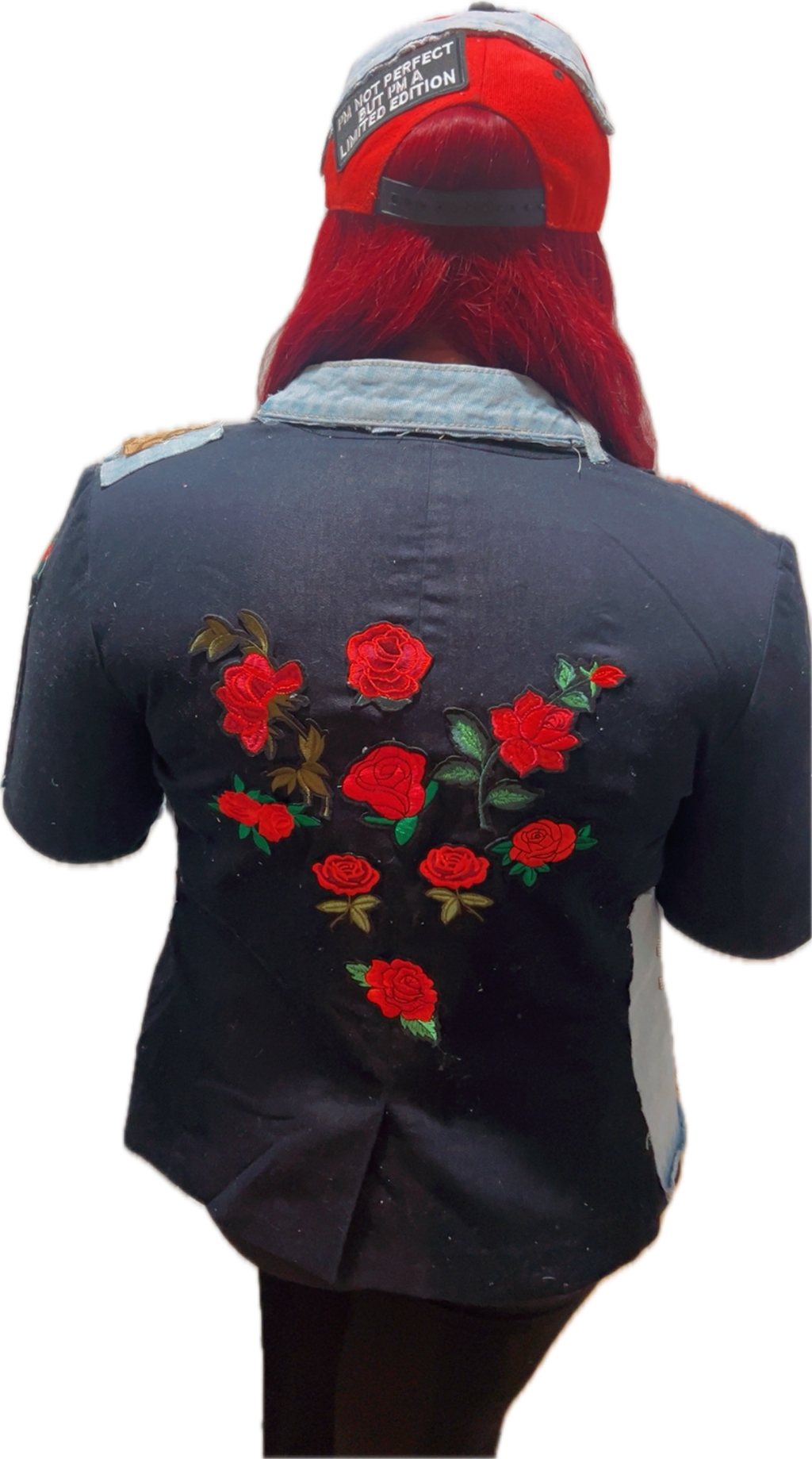 Patchwork Gucci Accented Blazer with Cap
