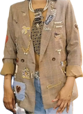 Heart On My Sleeve Plaid Blazer